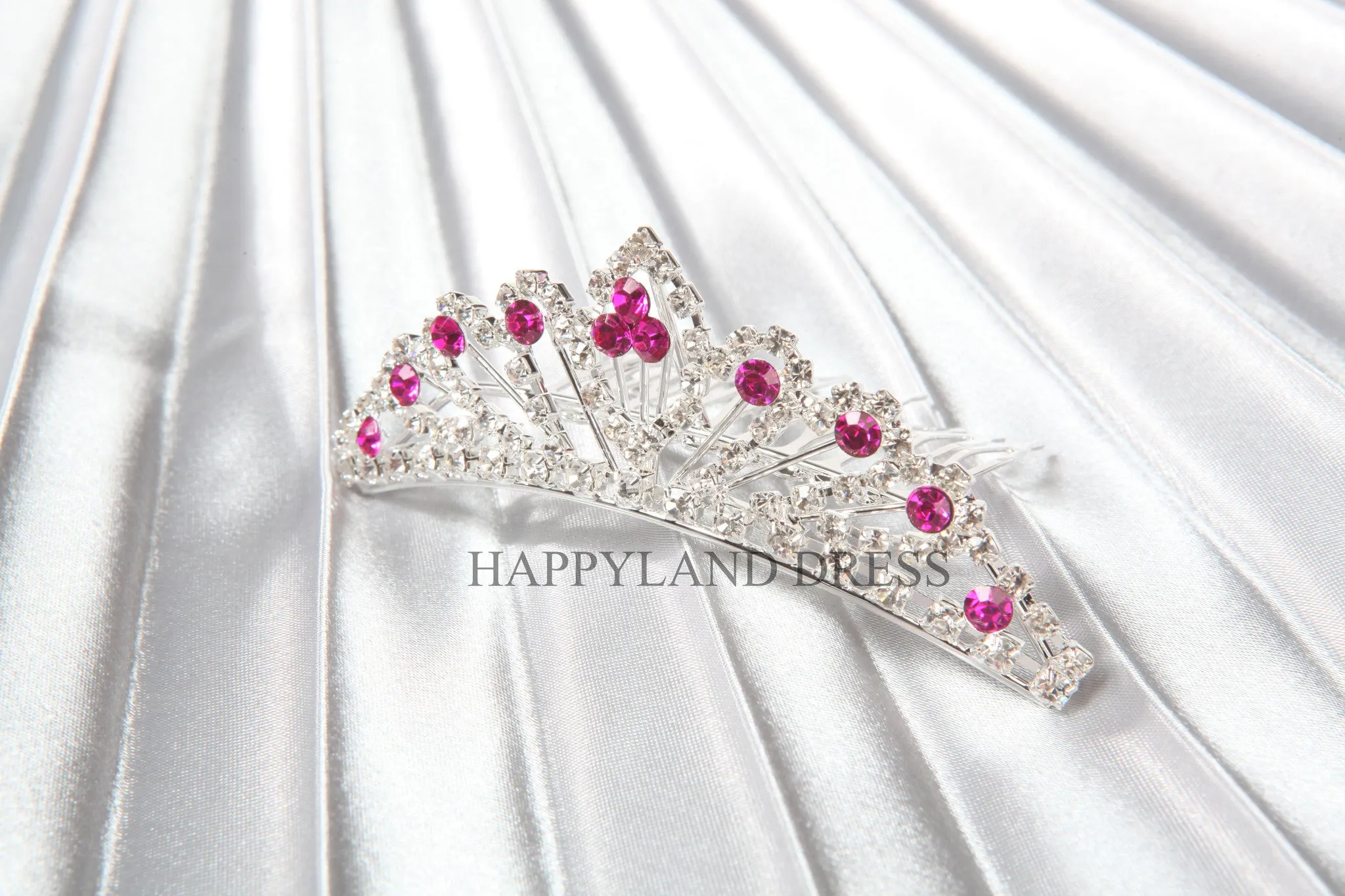 Sparkling Rhinestone Tiara (5 Diff. Colors)