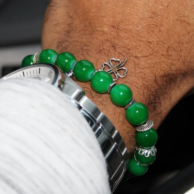 St Patrick Day Bead Bracelet