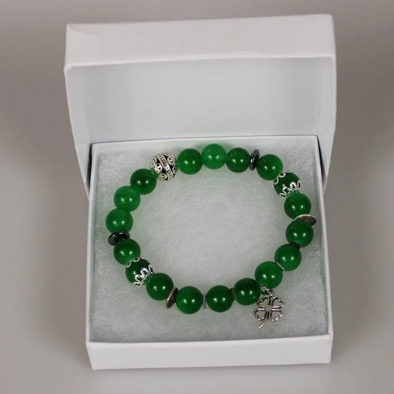 St Patrick Day Bead Bracelet