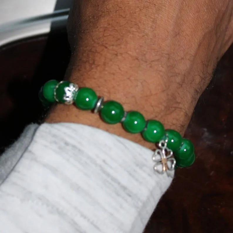 St Patrick Day Bead Bracelet