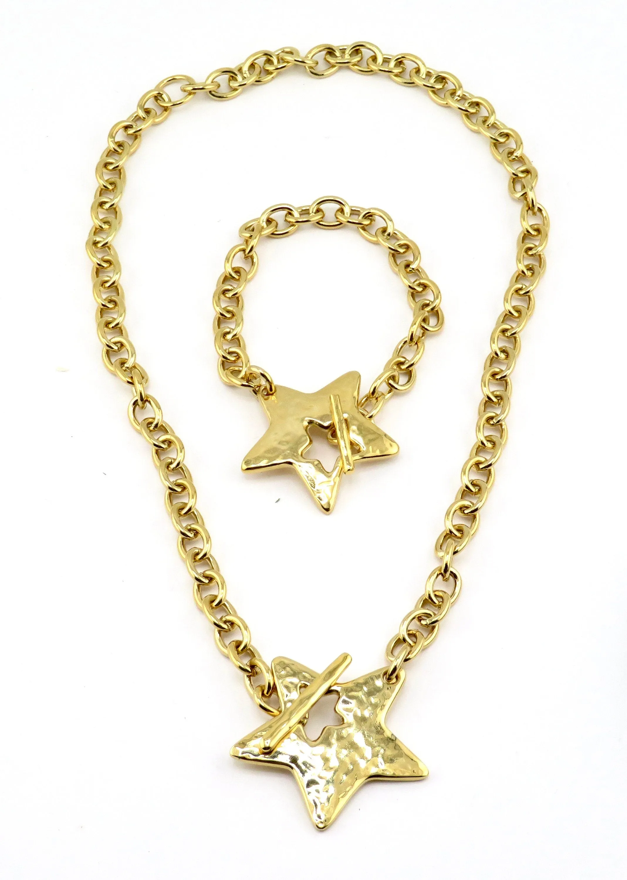 'Star in Front' Necklace - Gold