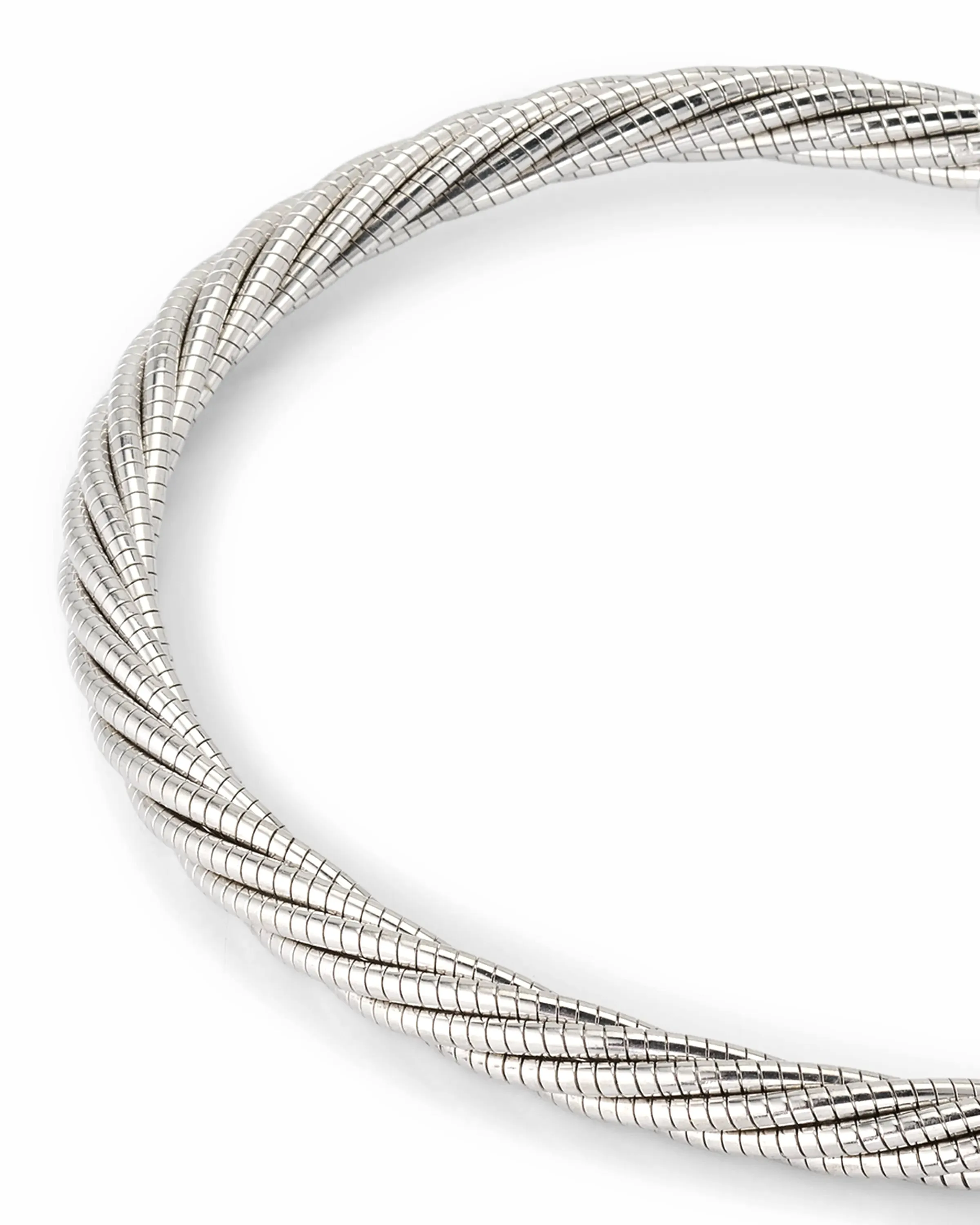 Sterling Silver Twisted Cable Adjustable Cuff