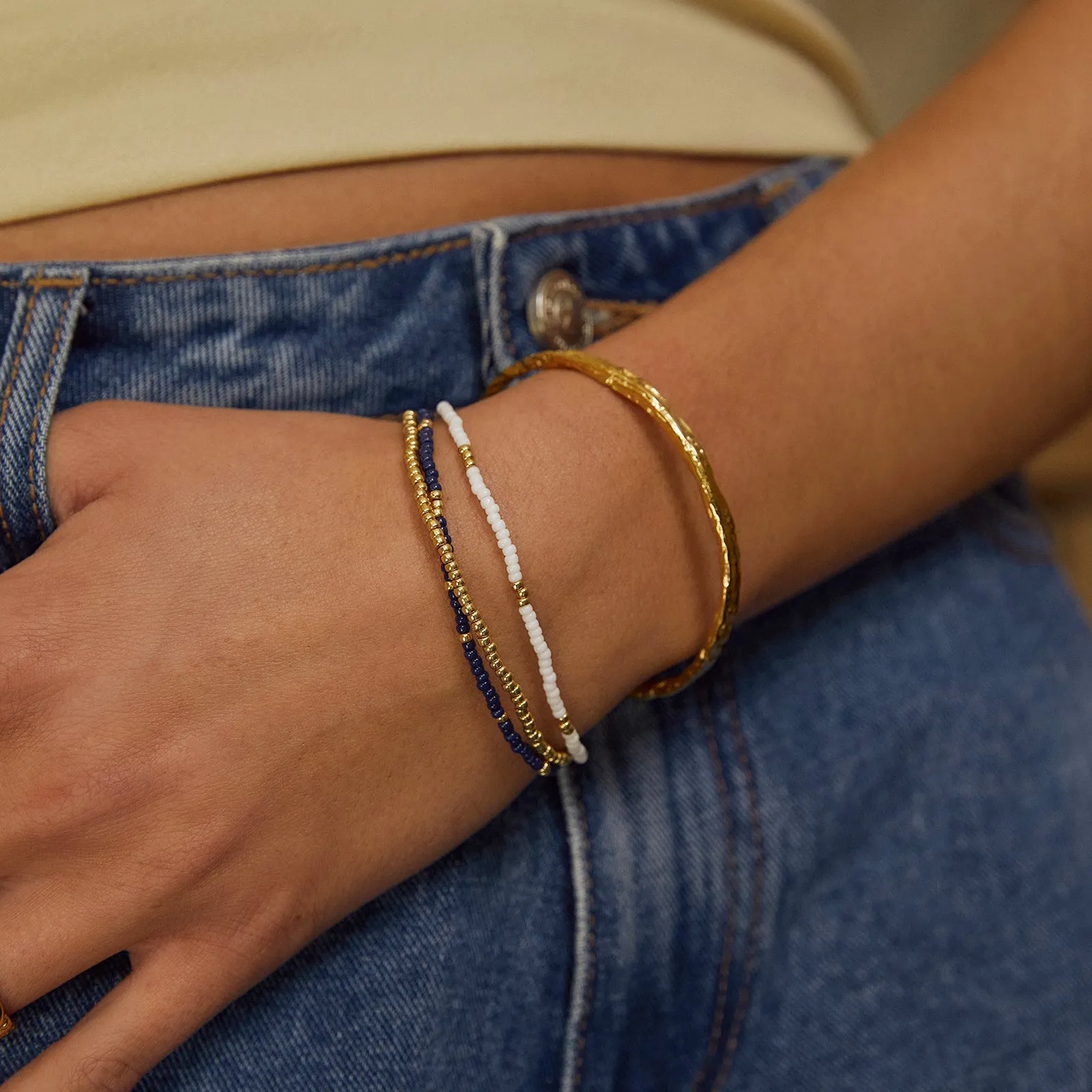 Sunny Bracelet Set - Navy