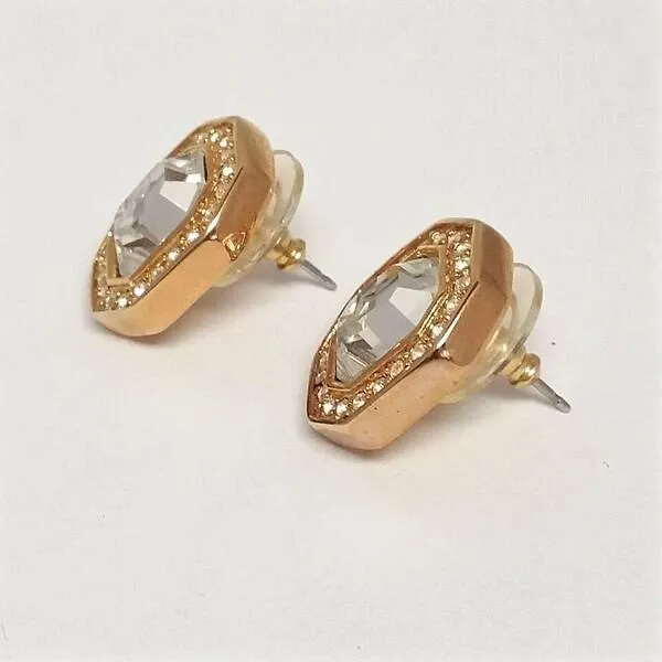 Swarovski Large Crystal Halo Stud Earrings