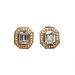 Swarovski Large Crystal Halo Stud Earrings