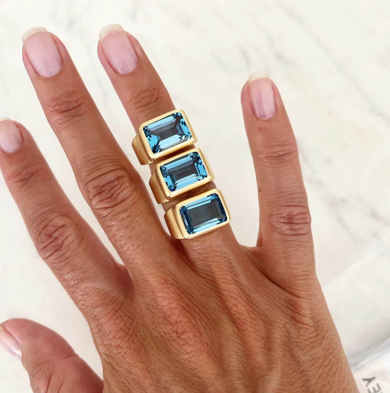 SWISS TOPAZ COCKTAIL RING