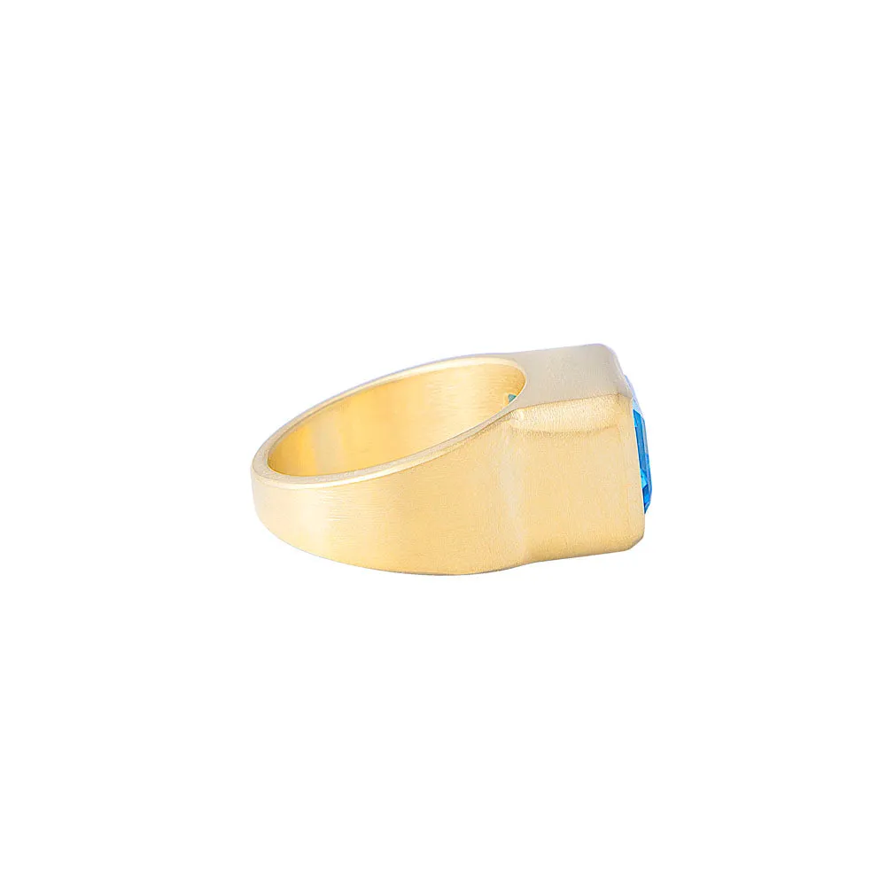 SWISS TOPAZ COCKTAIL RING