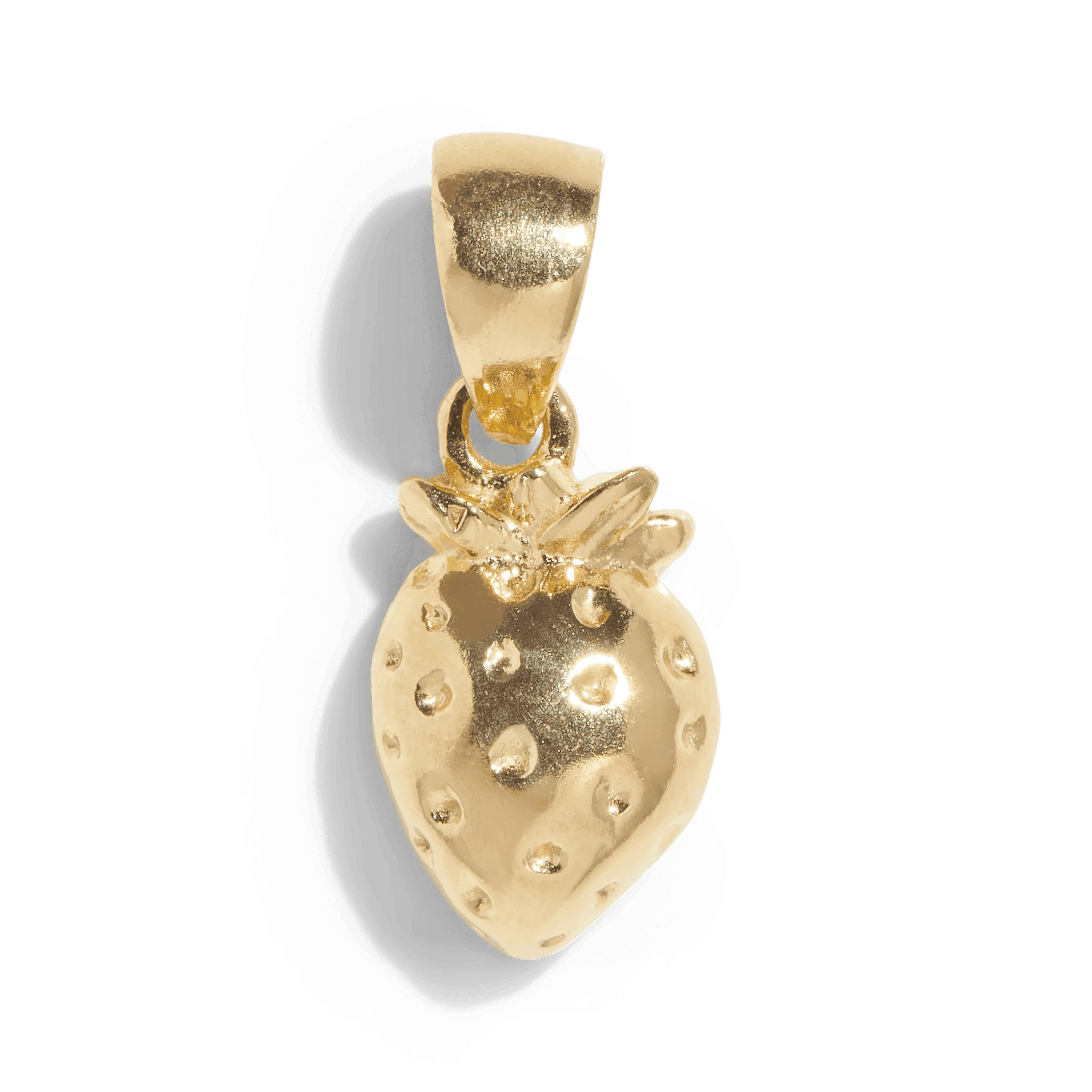 THE STRAWBERRY PENDANT - 18k gold vermeil