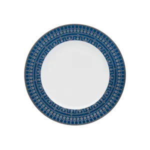 Tiara Prussian Blue & Platinum Dessert Plate