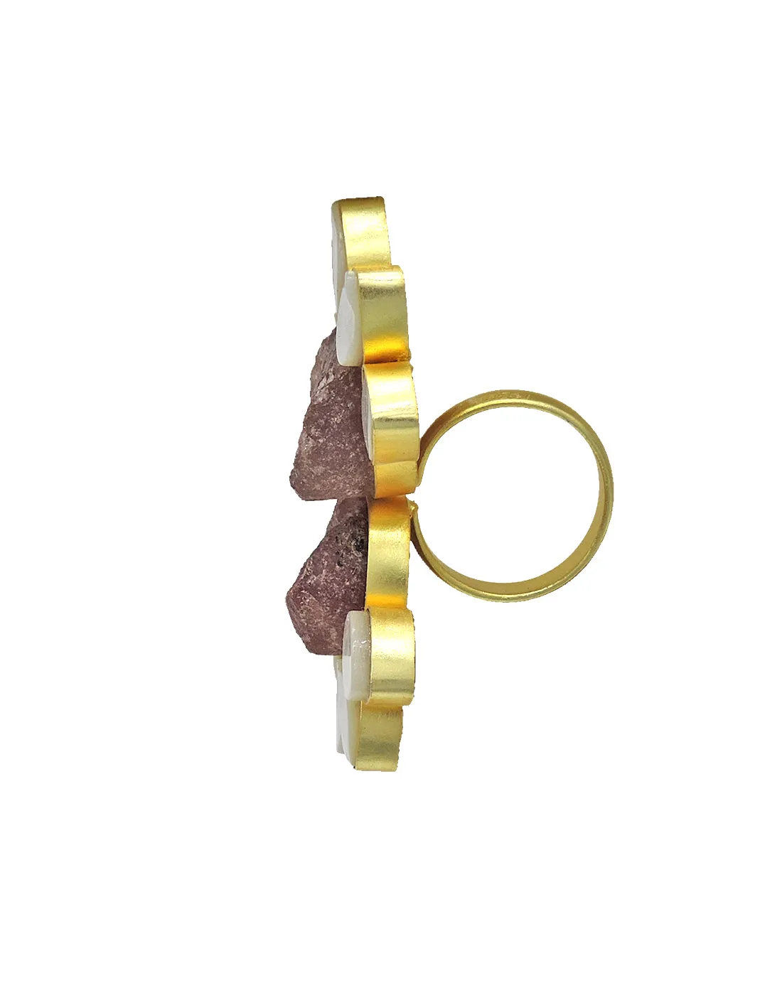 Twin Flora Ring (Quartz)